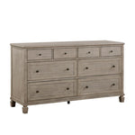 ZUN Gray Oak Finish Classic Transitional Bedroom Furniture 1pc Dresser of 8 Drawers Wooden Furniture B011P210428