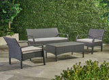 CORDOBA KD WICKER 4 PC CHAT SET 57458.00GRY