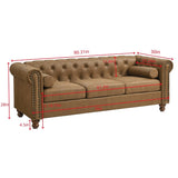 Classic Traditional Living Room Upholstered Sofa with high-tech Surface/ Chesterfield Tufted W1708141949
