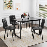Dining Chairs Set of 4, Modern Kitchen Dining Room Chairs, PU Dining Chair Upholstered Cushion Seat W578P191313