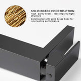 Single Handle Bathroom Faucet, Matte Black Single Hole Bathroom Faucet, Solid Brass Modern Bathroom W1386P331342