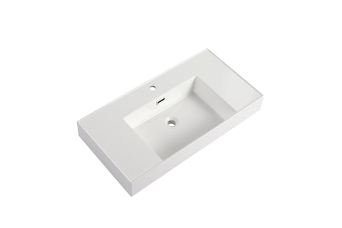 ZUN 36" Resin basin For Bathroom Vanity,Vanity Top only W1972P186773