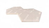 Hexagon Marble tile, White marble, natural marble,for wall and floor, polished marble tile, natural W1696P262341