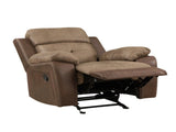 Plush Comfort Chair Brown Microfiber Upholstered Solid Wood Frame Living Room Furniture 1pc Glider B011P228560