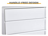 Handle-Free 6-Drawer Storage Cabinet Chest of Drawers with USB-Powered RGB LED Strip 79489683