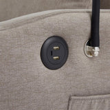 55.9" Convertible Sofa Bed Loveseat Sofa with Three USB Ports, Two Side Pockets, Two Cup Holders and WF322620AAR