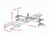 Chainsaw Mill & Rail Guide System, Portable Sawmill with 14"-36" Guide Bar, 9ft Aluminum Milling 62146202