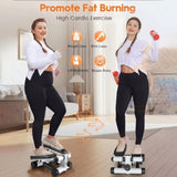 ZUN Steppers for Exercise, Stair Stepper with Resistance Bands, Mini Stepper with 330LBS Loading 85403615