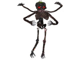 6ft Sound-Activated Halloween Skeleton - Flashing Red Eyes, Spooky Sounds, 4 Poseable Arms Extra 04271762