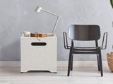41*41*53.5cm Square Imitation Marble Color Gas Storage Garden Iron Side Table 34899564