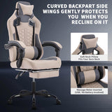 Gaming Chair with Massage,Ergonomic PC Gaming Chair with Footrest Comfortable Headrest and Lumbar W2367P288667