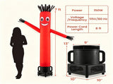7FT Inflatable Dancing Tube Man with 150W Blower, 1000 CFM Air Dancer Wavy Arm Sky Puppet, 98476372