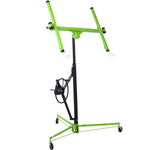 ZUN Drywall Lift Panel 11' Lift Drywall Panel Hoist Jack Lifter,GREEN+BLACK W465121421