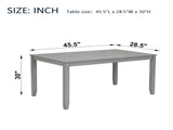Wooden Dining Rectangular Table, Kitchen Table for Small Space, 4 Person Dining Table, Gray
ONLY THE W1998126363