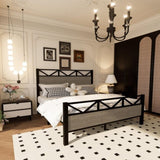 Full Size Bed Frame,Easy Assembly, Brown W3375P324192