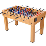 ZUN 54-Inch Hurricane Foosball Table for Family Game Rooms with Light Cherry Finish, Analog Scoring and W465P164161