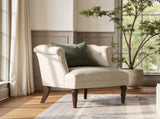 Katherine Tufted Accent Chair Sand Beige Polyester B2719P364404