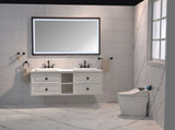 72 x6 Inch LED Bathroom Mirror with Aluminum Frame, Wall Mounted Vanity Mirror, Anti-Fog, Memory, W2287P358704