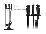 5-Piece Fireplace Tool Set with Tongs, Shovel, Broom, and Poker 47776966