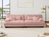 Cloud Couch 2 Seater Sofa for Living Room, Chenille 2 - Seat sofa with 2 Lumbar pillows and 2 throw 86777861
