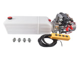 Hydraulic Power Unit 8 Quart Double-Acting Hydraulic Pump 12V DC 1.6KW 3200 PSI for Dump Trailer, 02328386