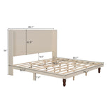Stylish High Headboard Bed, 54 "High Headboard, High Quality, Comfortable High Back Design Ideal for W1716P221489