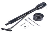 28" Black Stainless Tilt Steering Column Manual Floor Shift No Key with Adapter 71906800