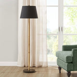 ZUN Metal Bamboo Floor Lamp 60"H B035122347