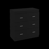 Dresser 33"H, Three Drawer, Superior Top, Metal Handles, White B097132937