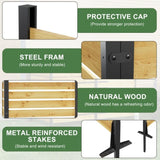 Goodyo 55"x38.5"W Cedar Wood Privacy Screen, Outdoor Privacy Walls, Privacy Wood Fence D163102090