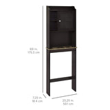 Modern Over The Toilet Space Saver Organization Wood Storage Cabinet for Home, Bathroom - Espresso W40914888