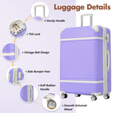 Hardshell Luggage Sets with Bags Lightweight Suitcase Double Spinner Wheels with TSA Lock ,Single N732P193484I