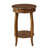 Walnut End Table with 1-Drawer B062P181371