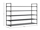 Shoe Rack - 5-Tier Shoe Organizer for Closet, Bathroom, Entryway - Shelf Holds 25 Pairs Sneakers, 10740549