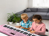 GEP-110 61 Key Lighting Keyboard with Piano Stand, Piano Bench, Built In 20998654