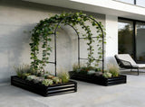 Raised Garden Bed with Arch Trellis, 2 Pack Metal Boxes with Garden Arch, Outdoor Garden 71235630