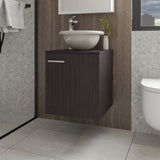 FM FURNITURE Pirtleville Bathroom Vanity with Integrated Sink and Faucet, Wengue B128P293880