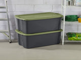 (2 pack) EZ Carry 30 Gallon Extra-Large Storage Bin, Plastic Storage Container with Full-Grip 34983656