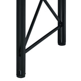 Antique White and Black Computer Desk with Keyboard Tray B062P184558