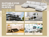 U-Shaped Convertible Sectional Sofa with 2 Chaise Lounges, 4-Seater Modular Couch with Removable & 93592549
