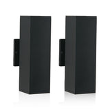 2-Pack Outdoor Wall Sconce, Modern Up and Down Weatherproof Wall Light, Black Aluminum Exterior Wall W1340P243536