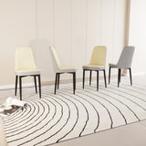 A set of 4 dining chair, modern style chair made of high-quality PU Leather fabric with thick soft 17198683