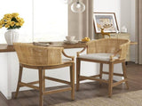 Handcrafted Rattan Counter Stool 25" H B035118576