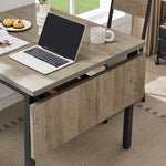 ZUN Folding Dining Table, 1.2 inches thick table top, for Dining Room, Living Room, Grey, 63.2'' L x W1162104707