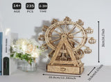 3d Wooden Puzzle Gear Ferris Wheel Music Box You Are My Sunshine Handmade Assembly Model Kit 66396036