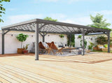 Wooden pavilion With seat 33356257