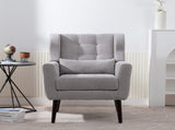 Modern Accent Chair,Chenille Arm Chairs for Living Room,Upholstered Mordern Armchair,Comfy Soft W1028P162720