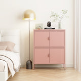 40 inches high metal storage locker with 4 doors, suitable for home office use. T3421P312361