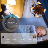 Caged Ceiling Fan With Light, 20'' farmhouse Low Profile Ceiling fan Lights With Remote Control, W1340103792