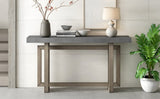 U_STYLE Contemporary Console Table with Wood Top, Extra Long Entryway Table for Entryway, Hallway, N711P230809E